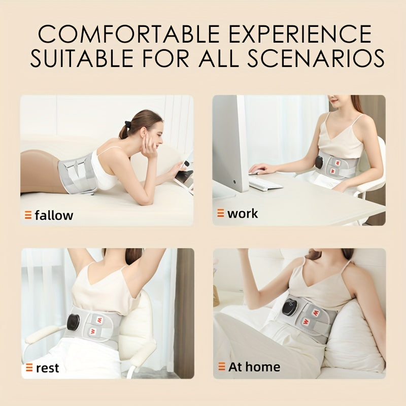 Cordless Heating Waist Massager with Heat and 3 Vibration Levels