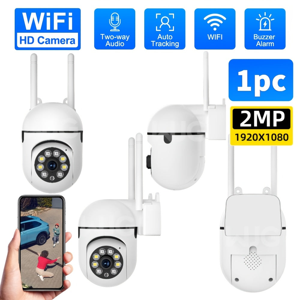 1080P WiFi Security Camera with Night Vision Two-Way Audio Pan Tilt Zoom Motion Tracking Indoor Outdoor