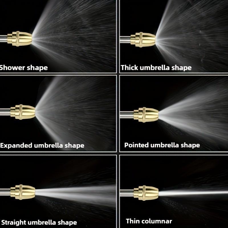Медная водяная пушка из нержавеющей стали высокого давления с удлинённой трубкой и пенным распылителем для мойки автомобиля и полива сада