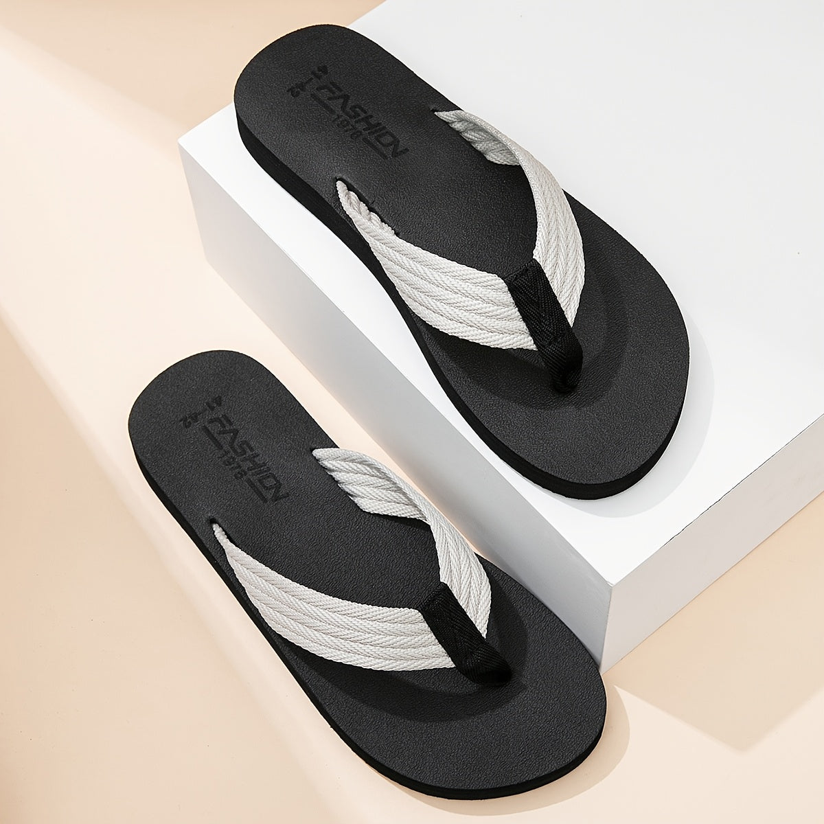 Мужские тканевые верхние шлепанцы для помещений, улицы, пляжа, весны и лета
