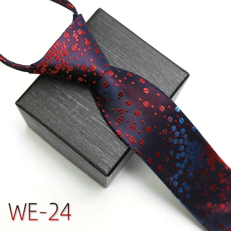 Men's Business Tie 7cm High-Density Striped Casual Formal Wedding Engagement