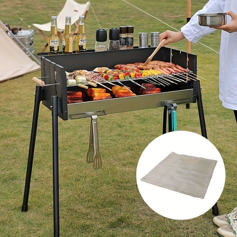 Flame Retardant BBQ Mat Reusable Fiberglass Insulation for Camping Outdoor Grill