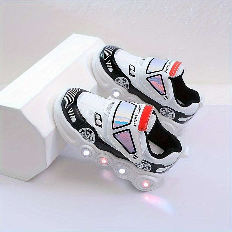 Детские девочки и мальчики повседневные спортивные туфли с мультяшными персонажами для всех сезонов