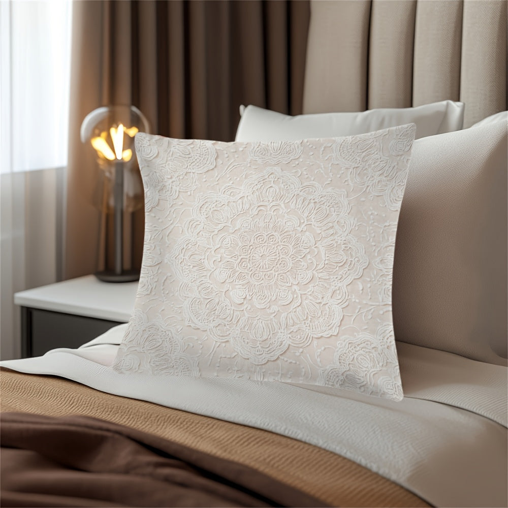 Ikki tomonlama bosilgan yostiq qoplami, qisqa mo'yna polyester, fermachilik dekoratsiyasi, divan yoki tashqarida foydalanish uchun