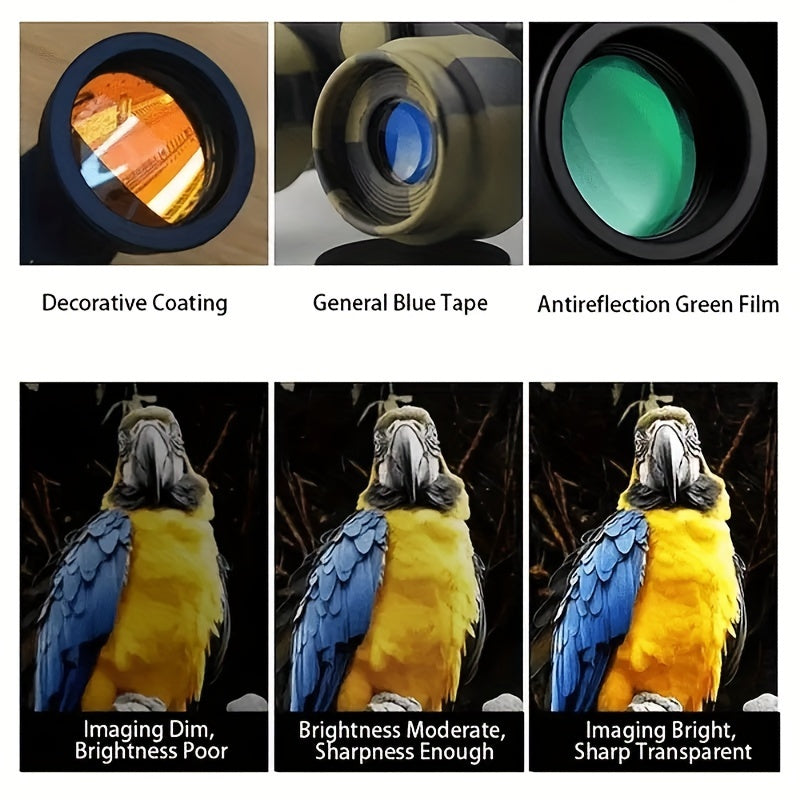 Portable HD Zoom Binoculars for Outdoor Camping and Tourism