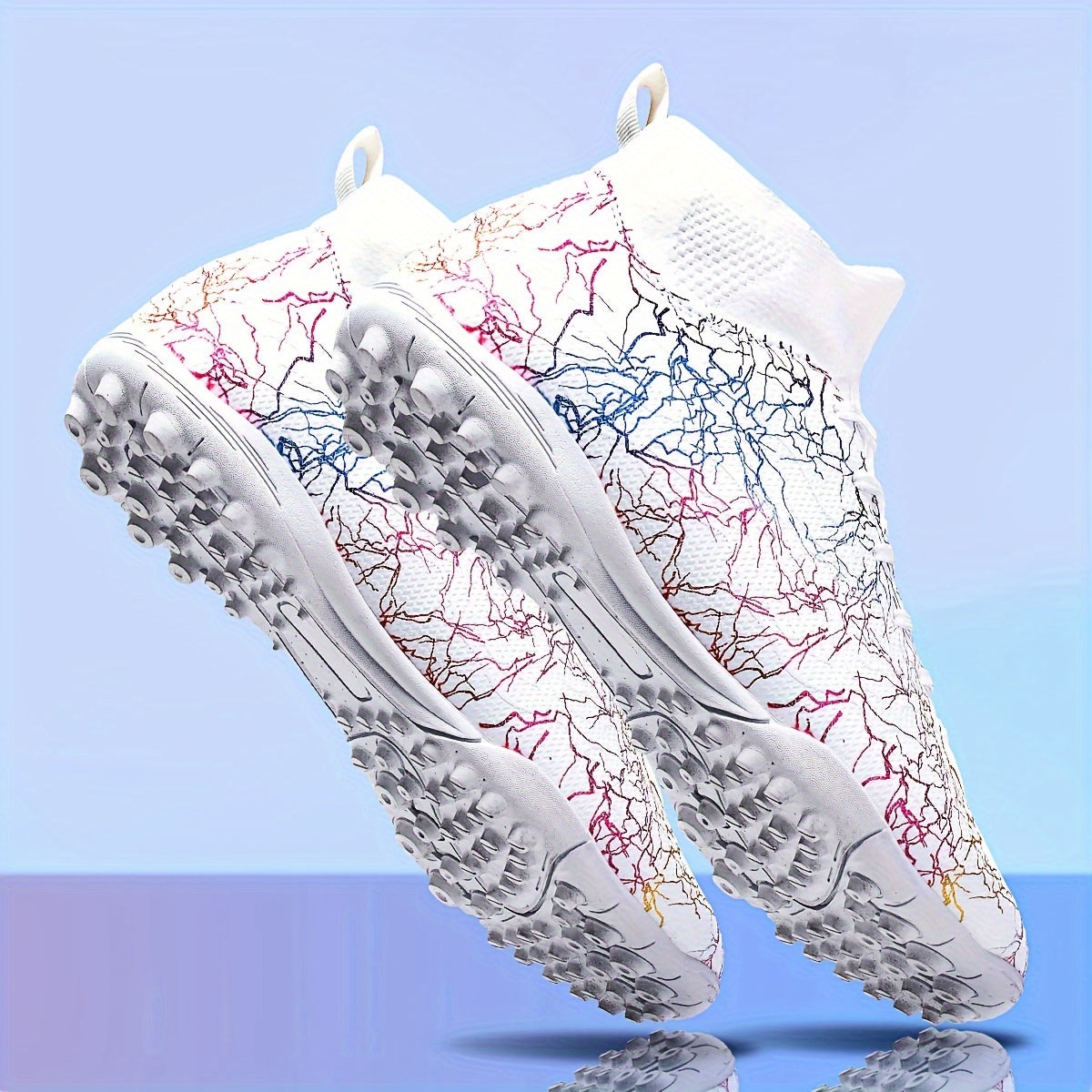 Yozgi, qishki va bahorgi barcha mavsumlarda ochiq havoda mashg'ulot va musobaqalar uchun mo'ljallangan, bo'yinli, sirpanmaydigan va mustahkam zamonaviy erkaklar TF futbol poyabzallari.