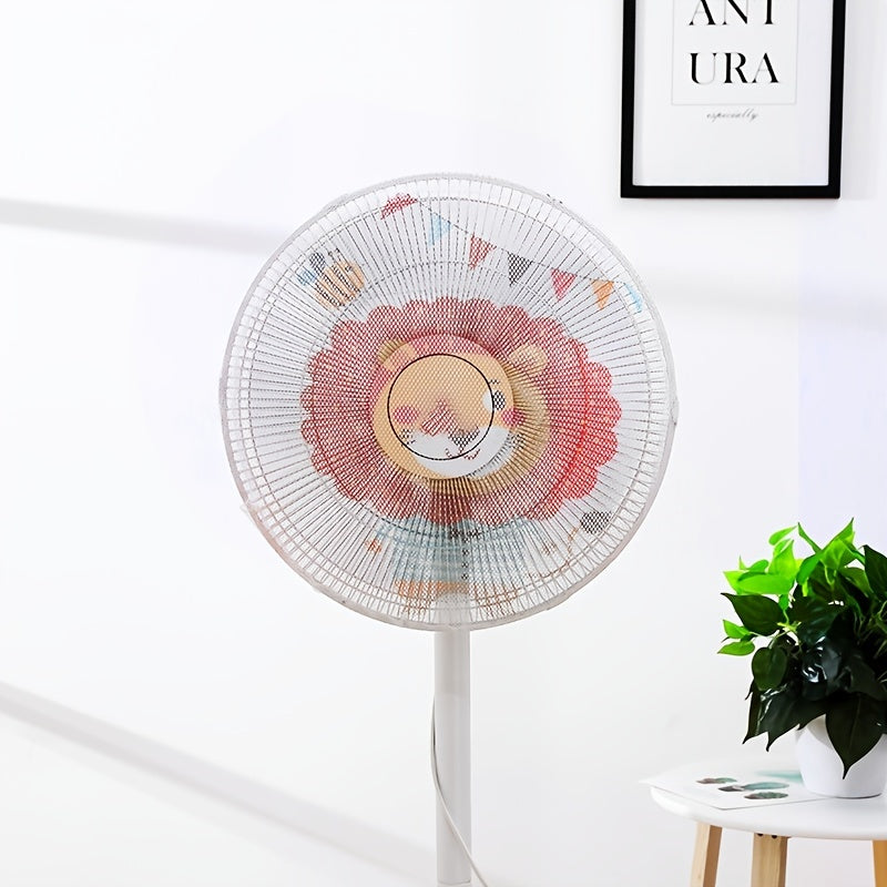 Household Floor Fan Cover Cartoon Hand Design Anti-Pinch Safety Protector