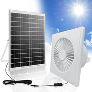 Solar Powered Exhaust Fan 17W Quiet Low Noise High-Efficiency for Home Greenhouse