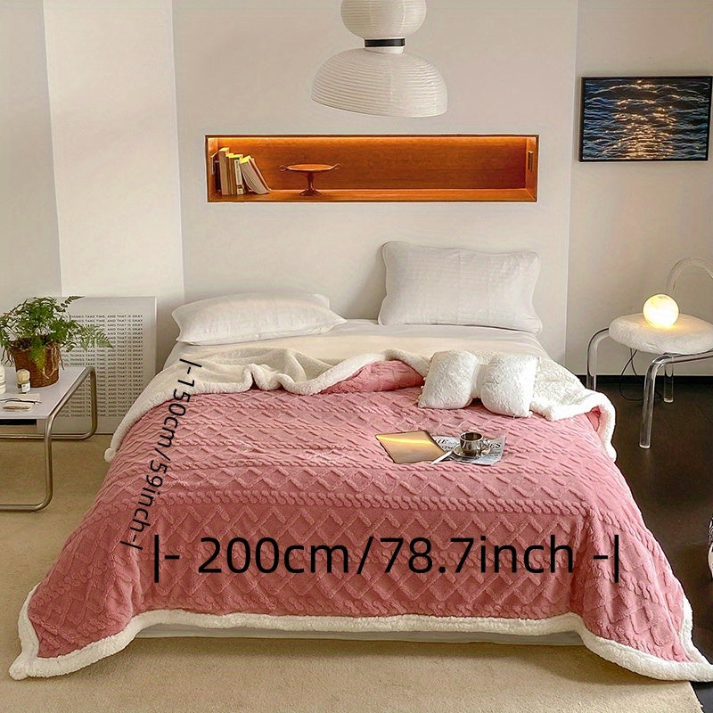 Qulay Fleece tashlash plashkasi 1-chi qirrali ikki tomonlama yumshoq polyester, yotoqxona va mehmonxona uchun, yashil, ko'k, sariq