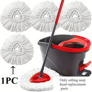 Vileda O-Cedar Spin Mop Refill Heads bilan polingizni porloq toza qiling! Ushbu oq mikrofiber padlar yashash xonalarida samarali pol tozalash uchun mukammaldir - batareyalar kerak emas.