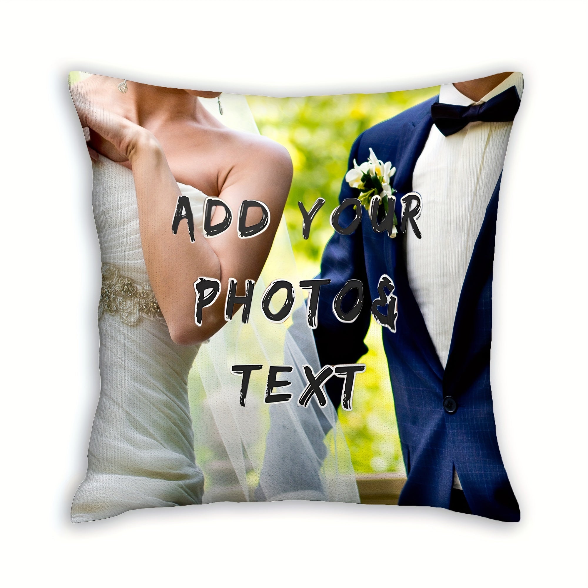 Single-Sided Decorative Pillow Cover for Valentine's Day Christmas Thanksgiving New Year