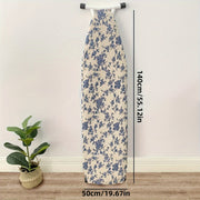 Blue Rose Ironing Board Cover 139.7cmx20 Heat Resistant Non-Slip Polyester