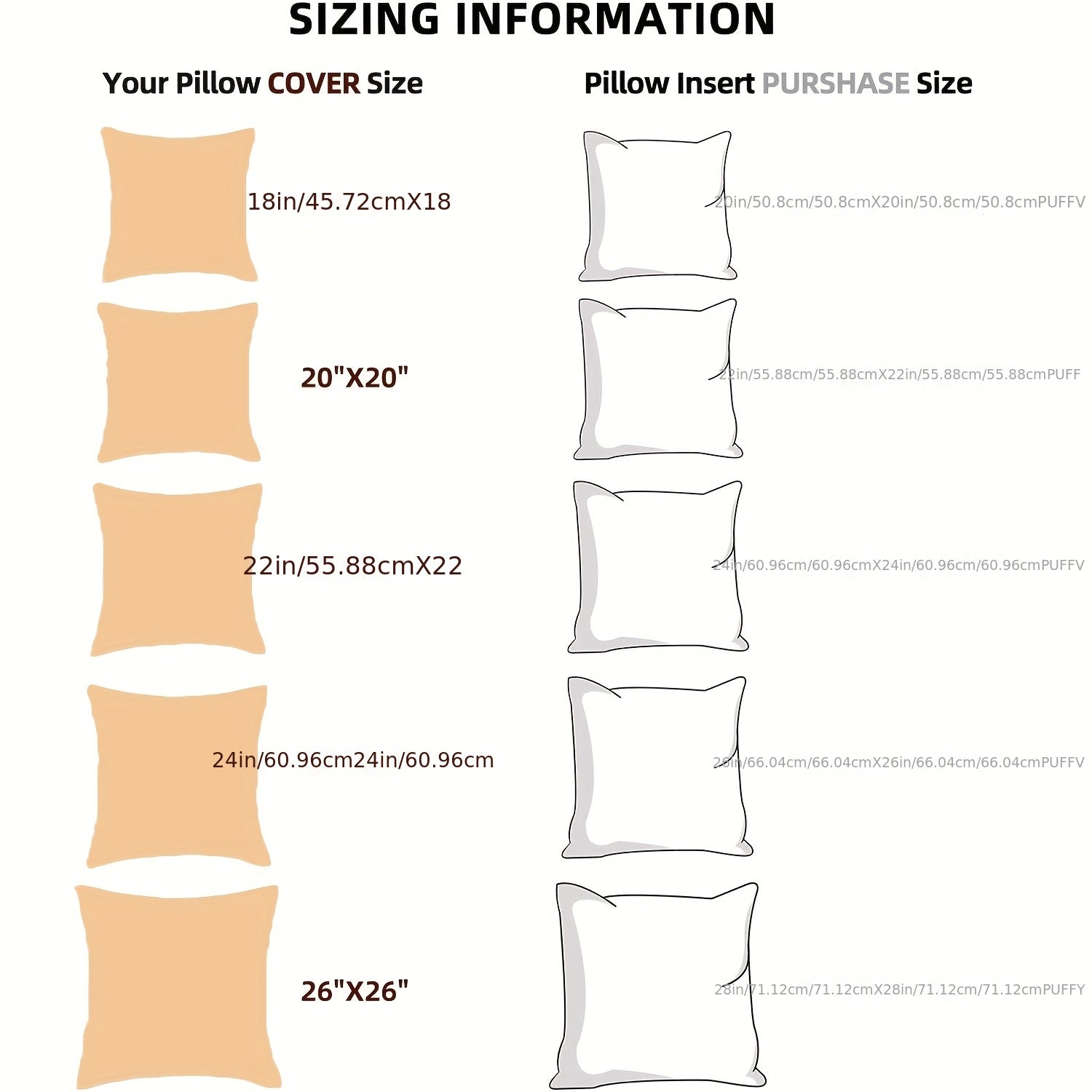 Black Square and Rectangle Pillowcase Solid Color Fabric for Living Room or Bedroom