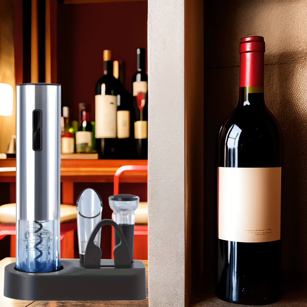 Abrelatas eléctrico 6 en 1 para botellas de vino con accesorios de carga USB para reuniones