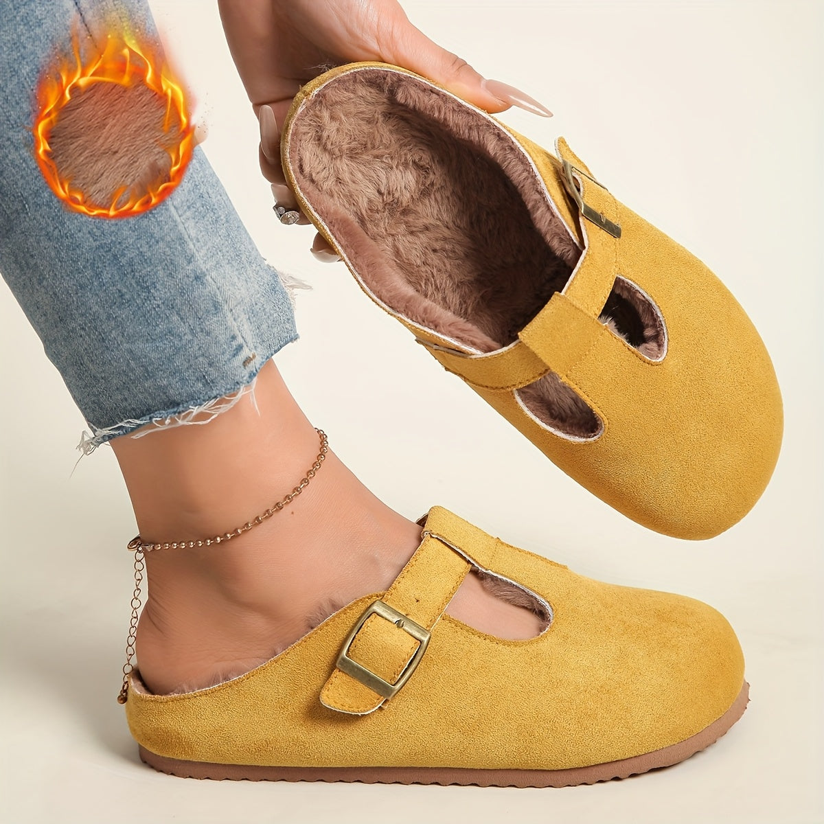 Women's Thick-Soled Mules Slip-On Comfortable Breathable Casual