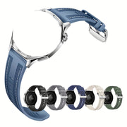 Woven Cloth Watch Band 22mm Quick Release Stainless Steel Buckle for Smartwatches
