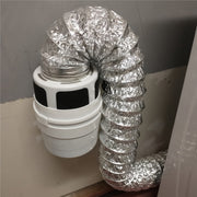 4-Inch Premium Dryer Lint Trap Kit Flexible Foil Tubing with Filter Sponge