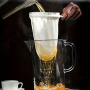 Reusable Mesh Coffee Tea Filter Bag with Stainless Steel Handle for Drip Brewing