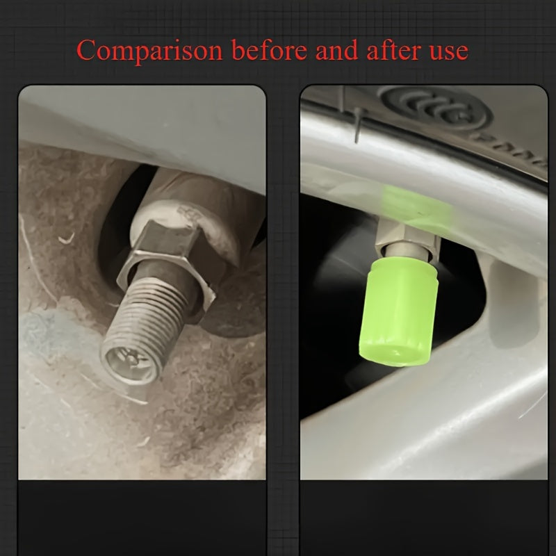 24/16 Pieces Glowing Valve Caps for Car Motorcycle Bicycle Wheels