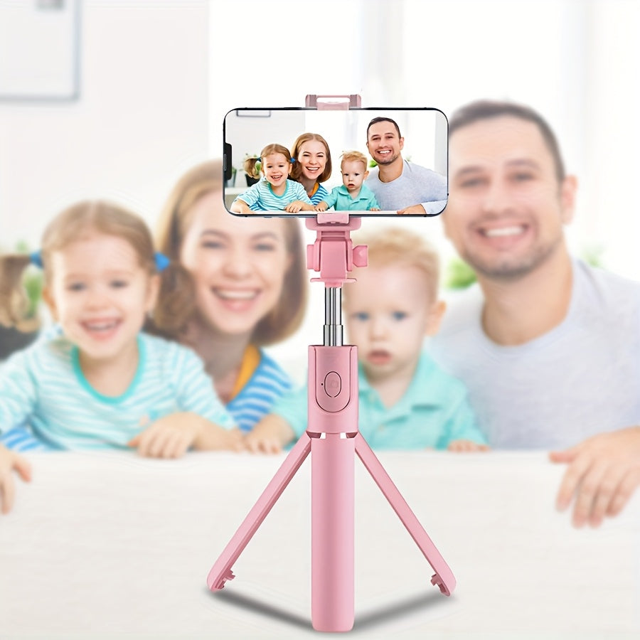 Wireless Selfie Stick Tripod with Remote Control Extendable Phone Holder Stand for Smartphones