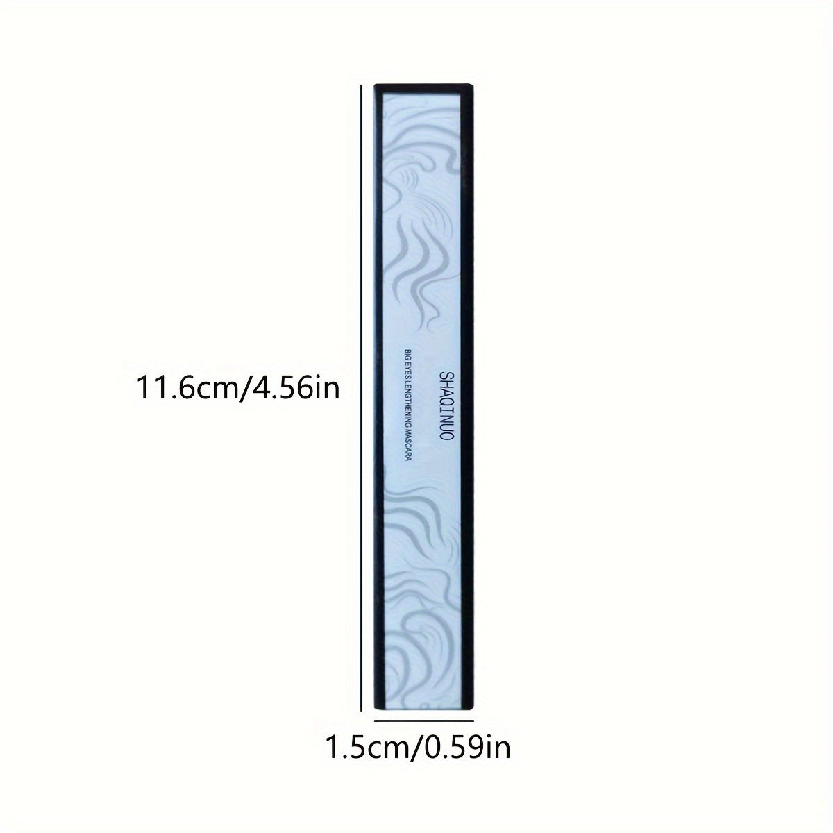 Women's Waterproof Mascara with Fine Brush Lengthening Volumizing Black