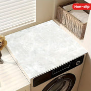 Non-Slip Marble Texture Dish Drying Mat Polyester Absorbent Kitchen Countertop Pad