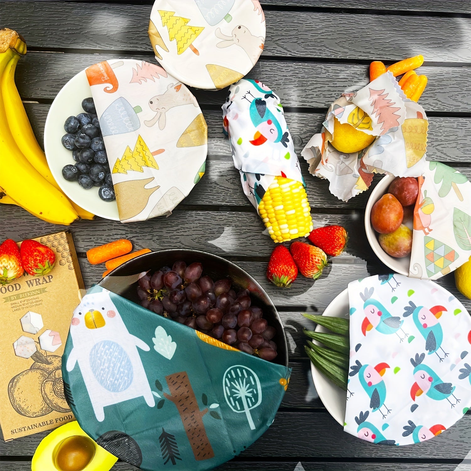 Asal mum to'quv qoplami 9 ta qayta ishlatiladigan ekologik toza kvadrat oshxona qoplami