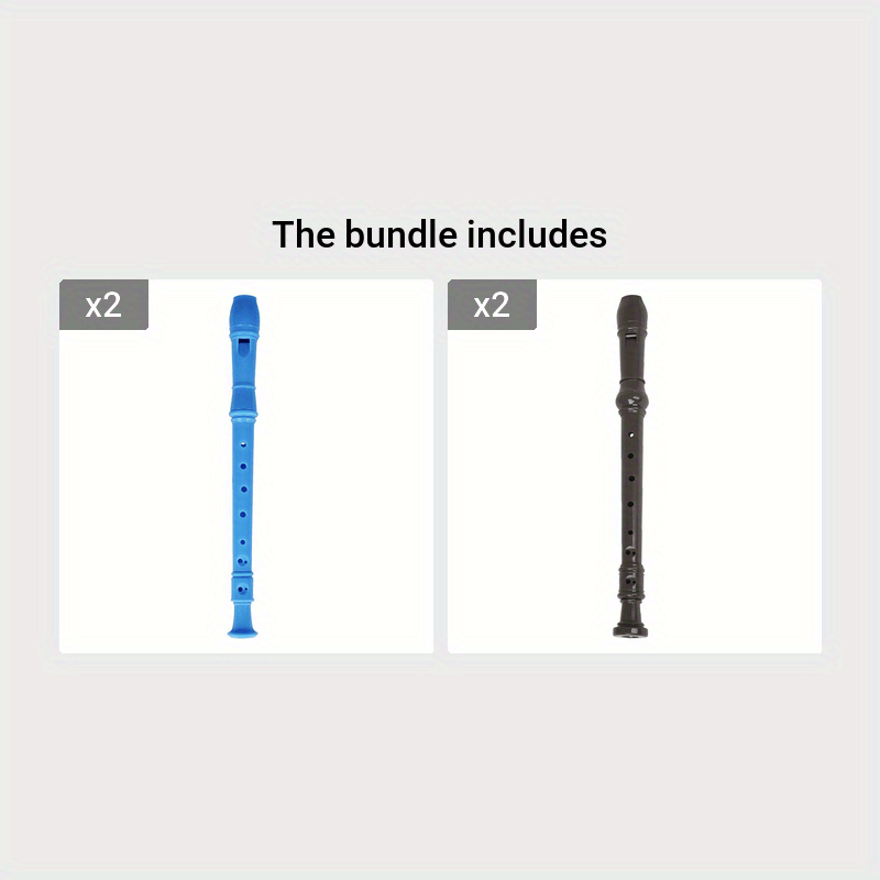 Yangi boshlovchilar uchun G kalitidagi 8 teshikli soprano blokflöte, tozalash tayoqchasi, ABS qatronidan tayyorlangan.