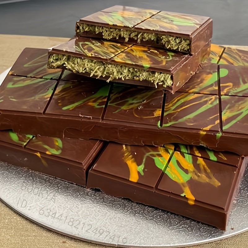 Silicone Candy Mold Set for Chocolate Bars with Scraper, 1-3 Pieces, Large Size