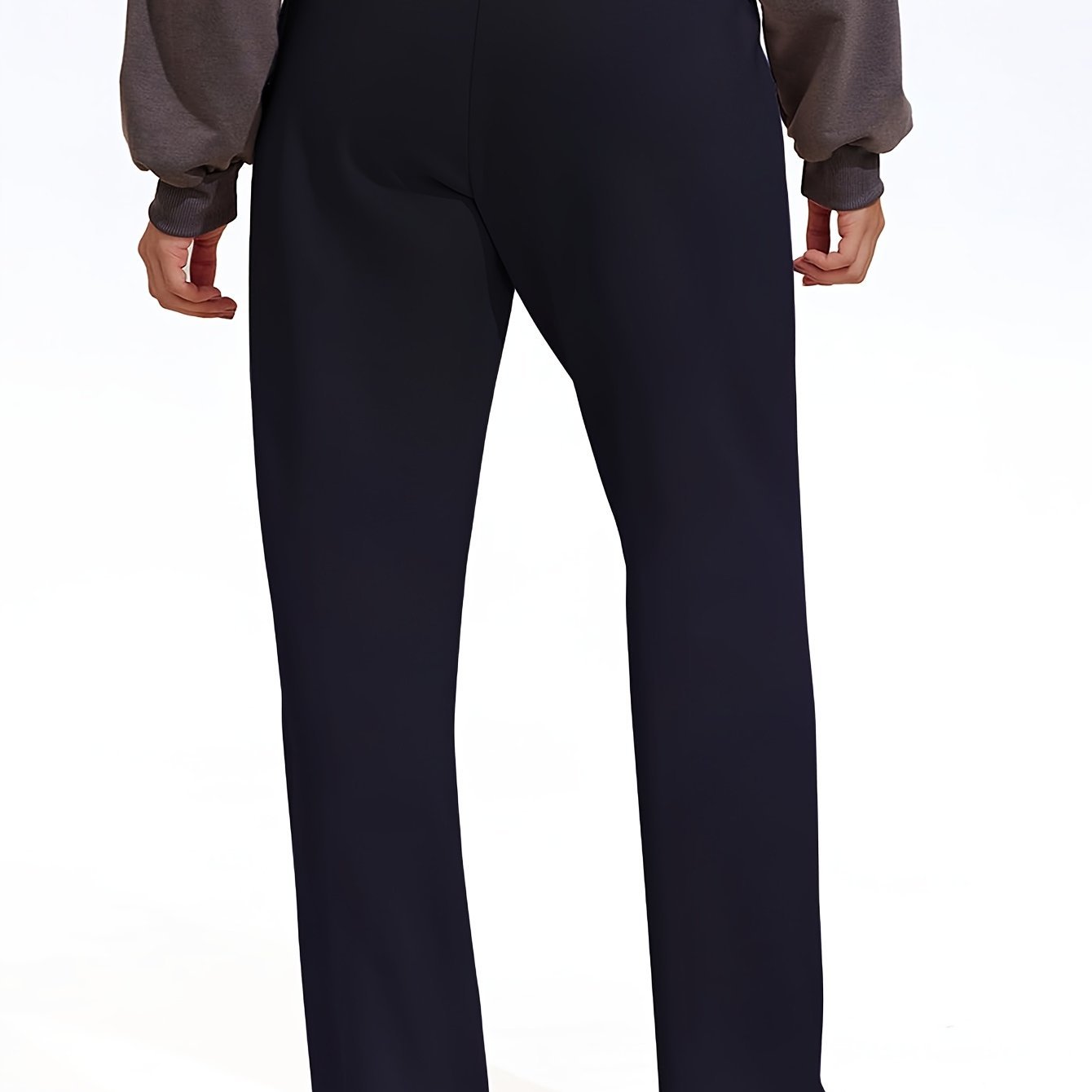 Pantalones de vestir rectos de talla grande para mujer, pantalones formales y casuales, otoño y verano