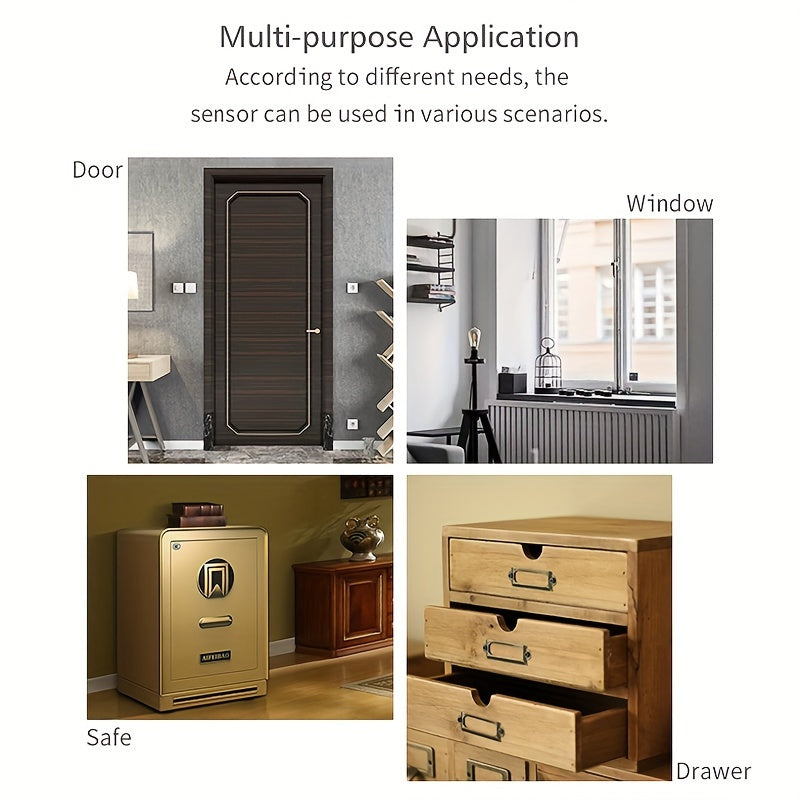 WiFi Door Window Sensor for Smart Home Compatible with Alexa and Google Assistant