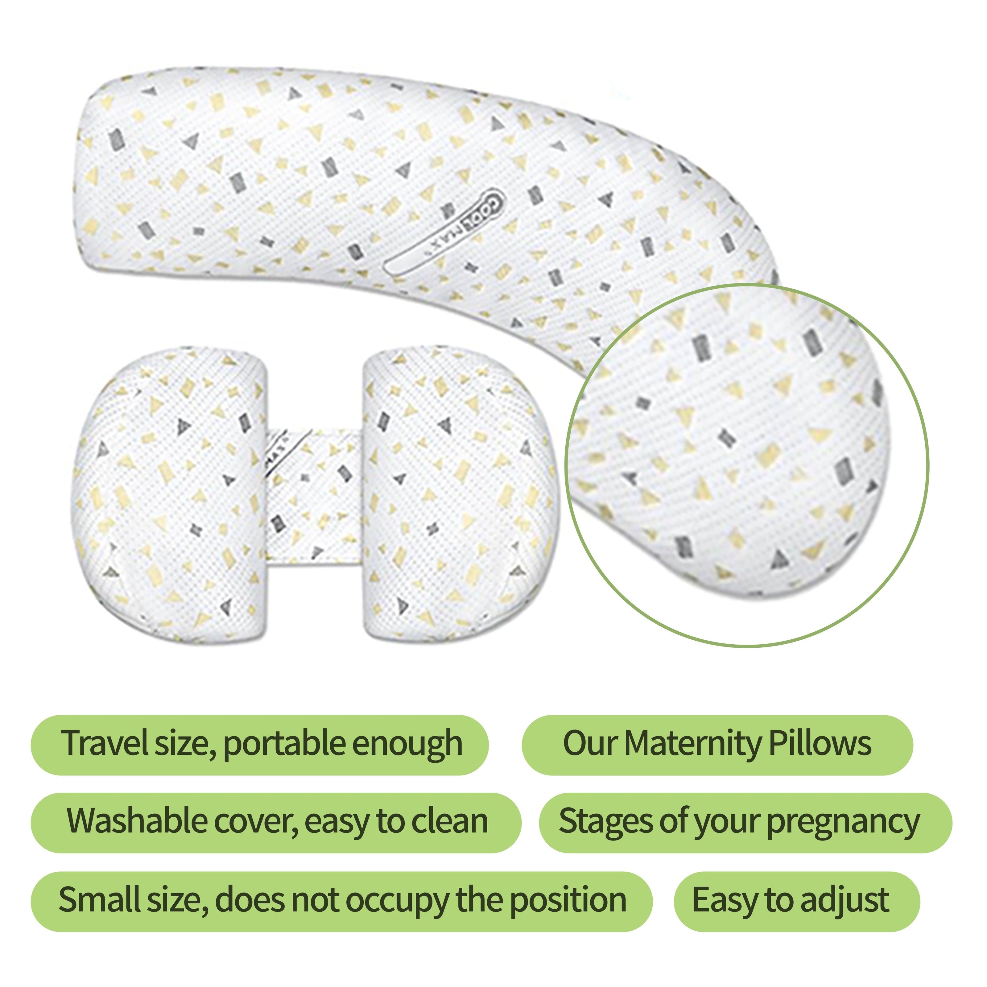 Pregnancy Pillow U-Shaped Waist Support for Side Sleeping Abdominal Comfort
