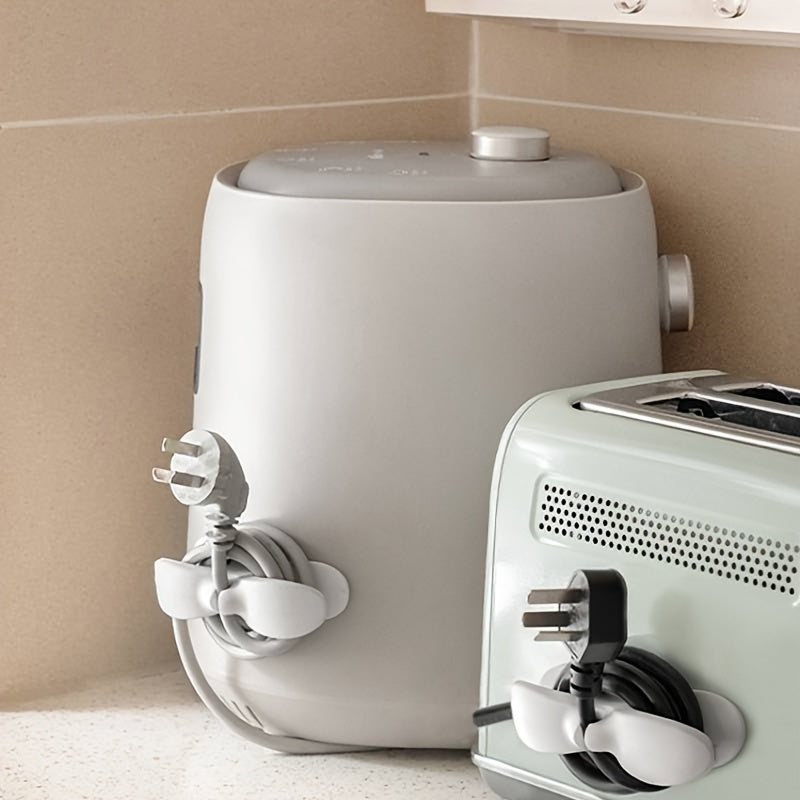 3pcs Plastic Kitchen Appliance Cord Organizer 10.16cm Wire Management for Hot Pots Coffee Makers Blenders Toasters