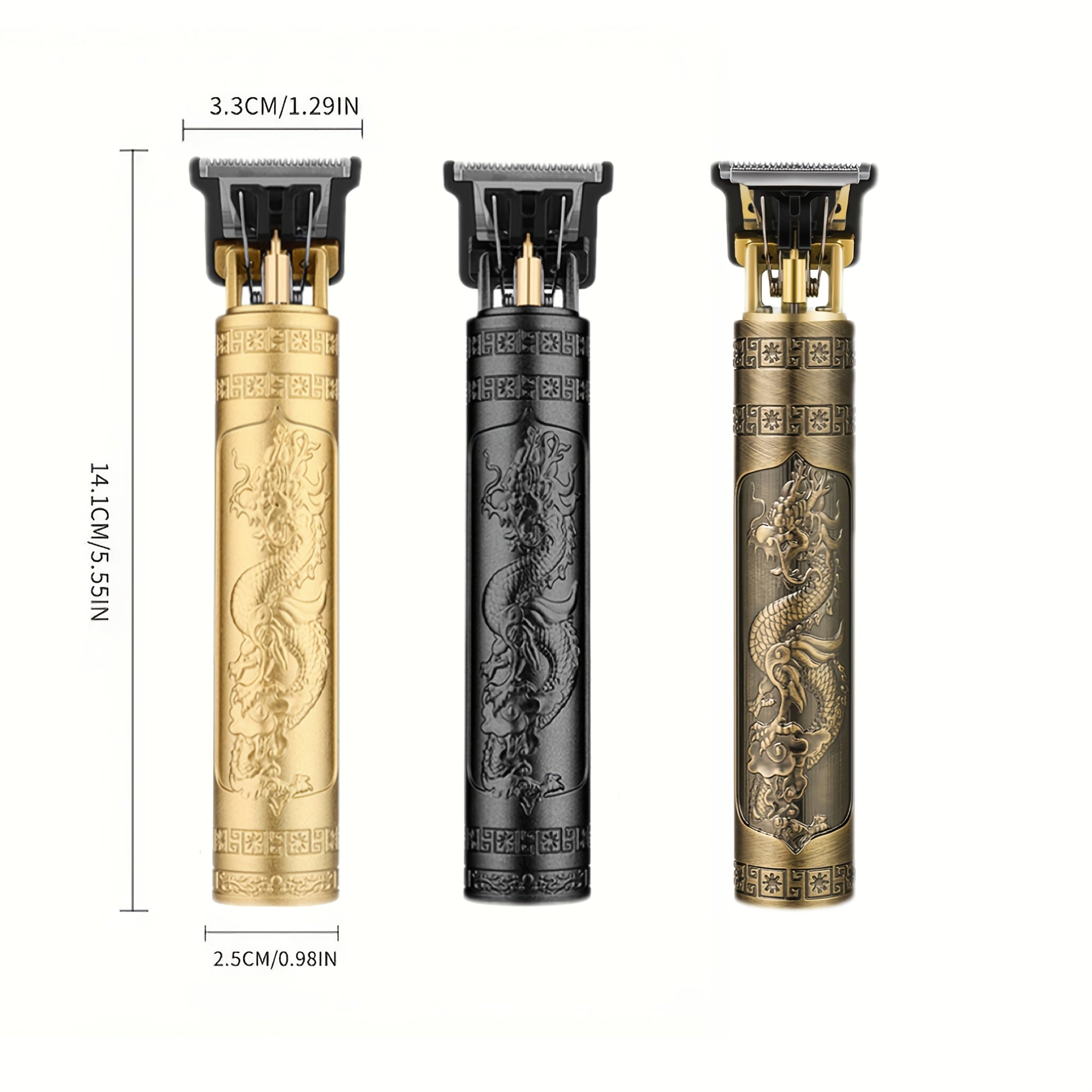 Men's Cordless Hair Clippers with USB Rechargeable Lithium Battery and 4 Guide Combs