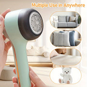Kiyim va mebel uchun elektr soch to'plarini olib tashlovchi, USB orqali zaryadlanadigan va portativ