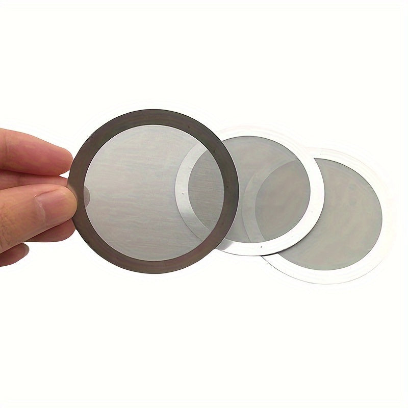 Qayta ishlatiladigan ultra nozik zanglamaydigan po'latdan yasalgan AeroPress qahva filtri - ta'm va yog' miqdorini oshirish uchun barqaror tanlov, filtr ushlagichi bilan birga