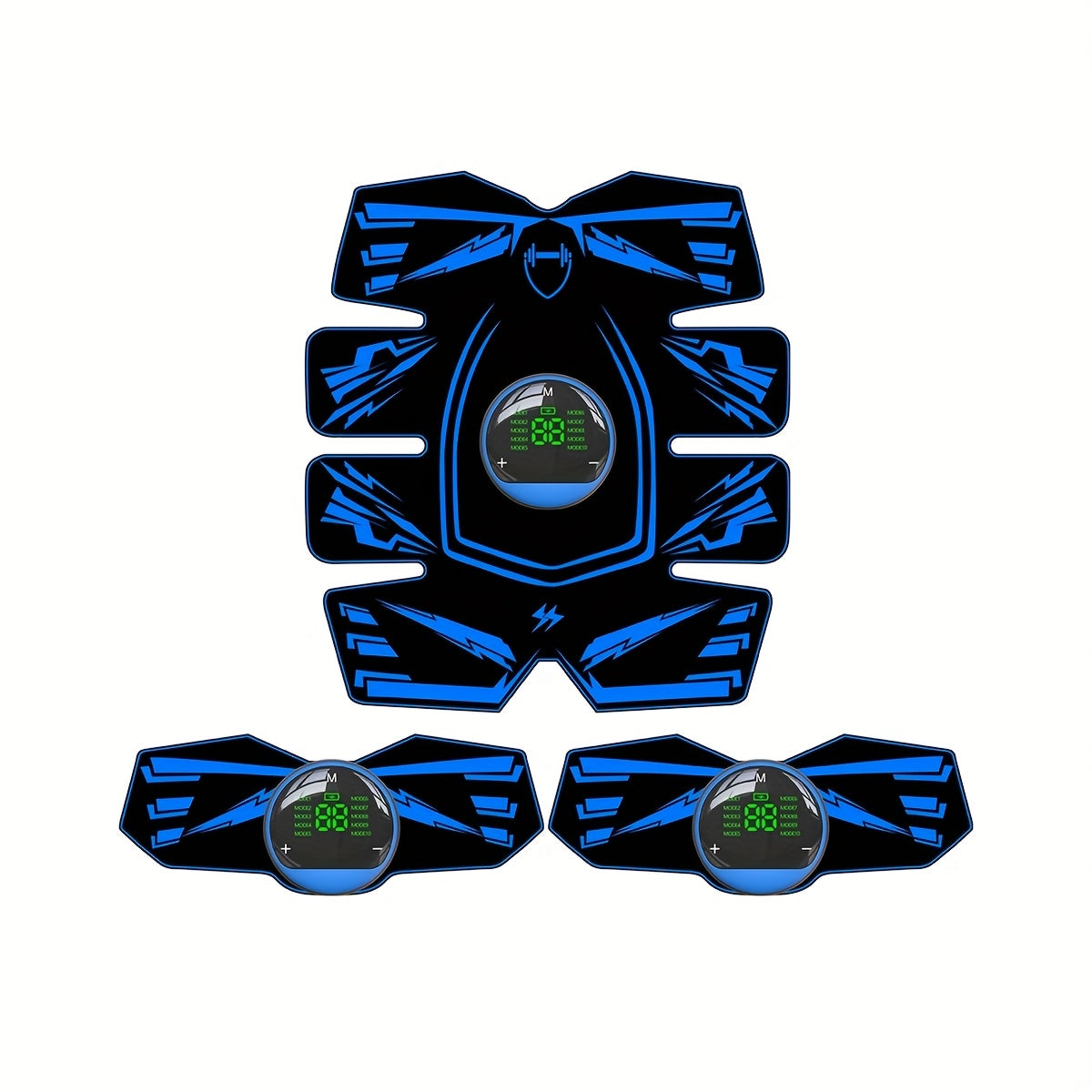 10-in-1 Muskula Massageri 29 ta kuchlanish darajasi bilan, qayta zaryadlanadigan litiy batareyasi bilan, qo'llar, oyoqlar, orqa va bel uchun