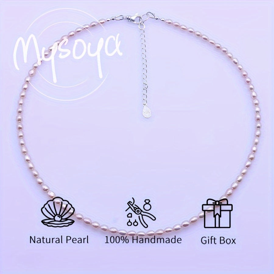 Pink Freshwater Pearl Necklace Vintage Vacation Style June Birthstone No Plating for Everyday and Special Occasions