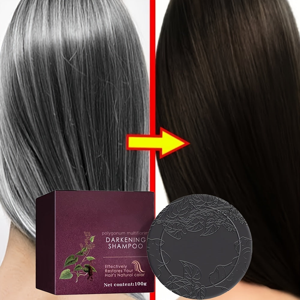 Unisex Herbal Ginseng Darkening Shampoo 100g Moisturizing Hair Care