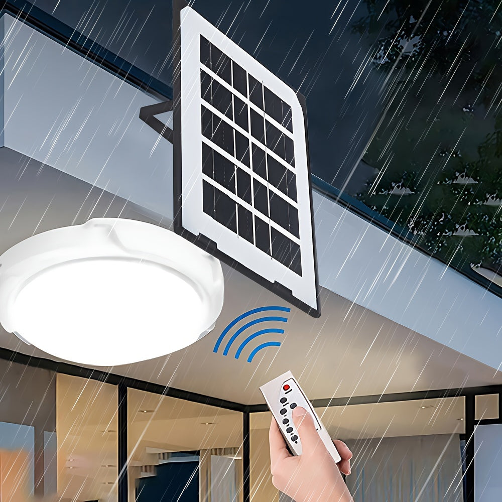LED Solar Patio Light for Indoor Balcony Ceiling Decoration Energy Efficient Remote Control
