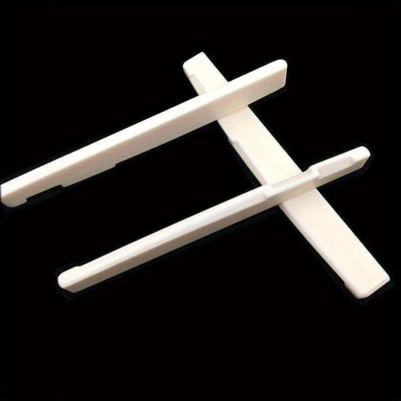 Set of 2 Bone Guitar Saddle and Nut for 6-String Acoustic Guitar