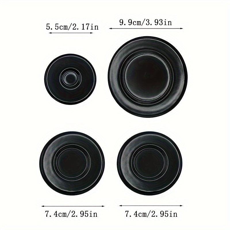 8 dona metall gaz plitasi yonilg'i qopqog'i to'plami tekis konkav xavfsiz mos keladi