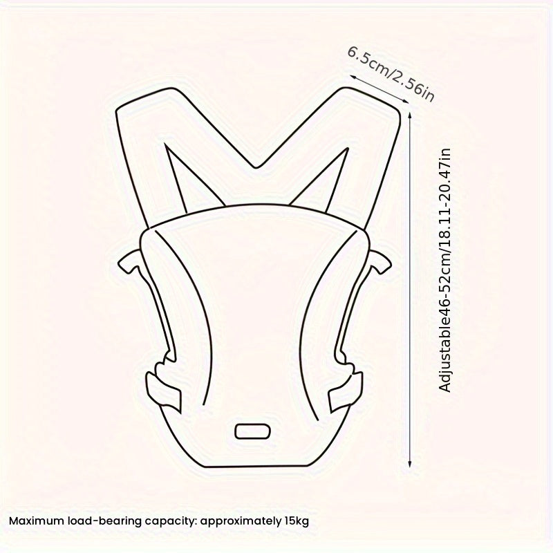 All-Season Baby Waist Stool Carrier for Kids in Deep Gray Red Navy