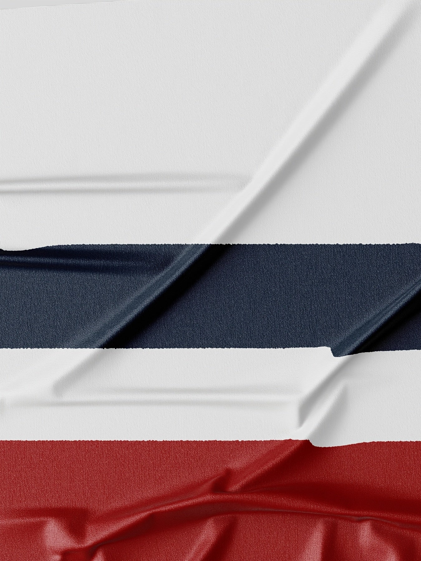 Bir erkaklar uchun tasodifiy krujka bo'yinli futbolka, 3D yangilikli chiziqli dizaynga ega, 100% polyester to'qilgan matodan tayyorlangan, ozgina cho'ziluvchan, qisqa yengli va odatdagi o'lchamda.