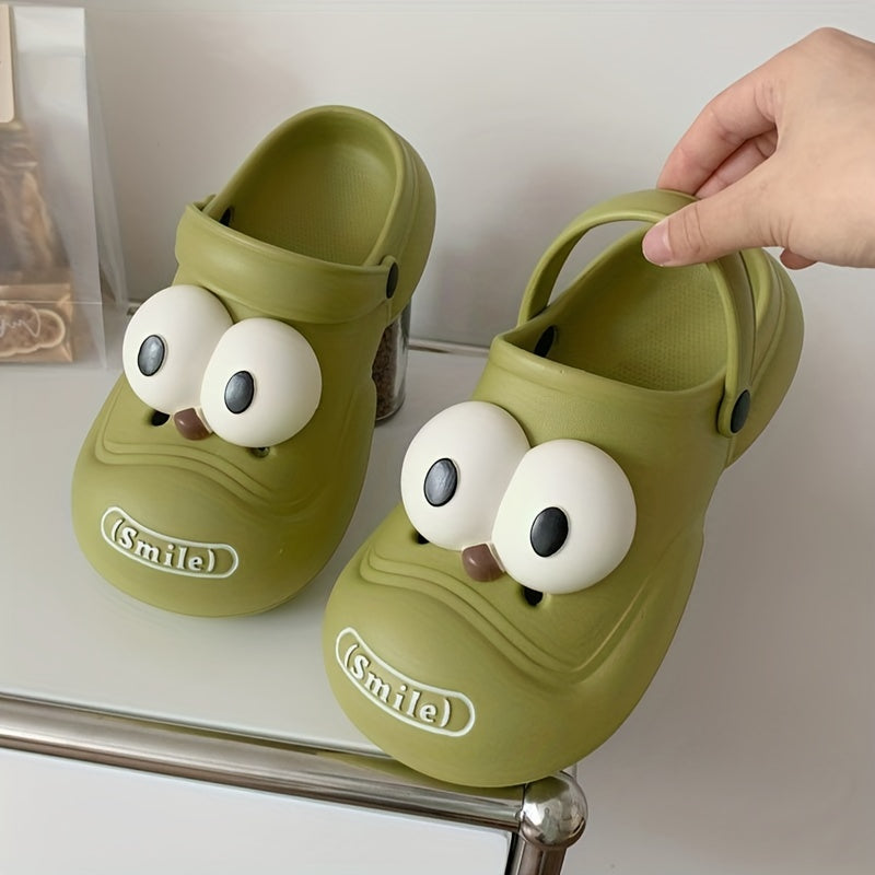 Big-Eyed Cartoon EVA Clogs Lightweight Non-Slip Summer Sandals for Couples