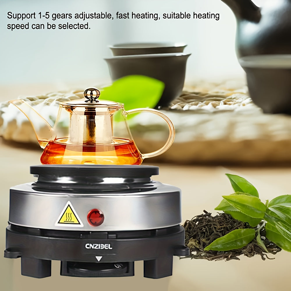 1 шт. Мини электрическая плита из нержавеющей стали мощностью 500 Вт, с кнопочным управлением, европейской вилкой и питанием 220-240 В. Батарея не требуется.