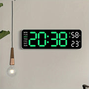 Digital Wall Clock with Temperature Humidity Display Week and Alarm