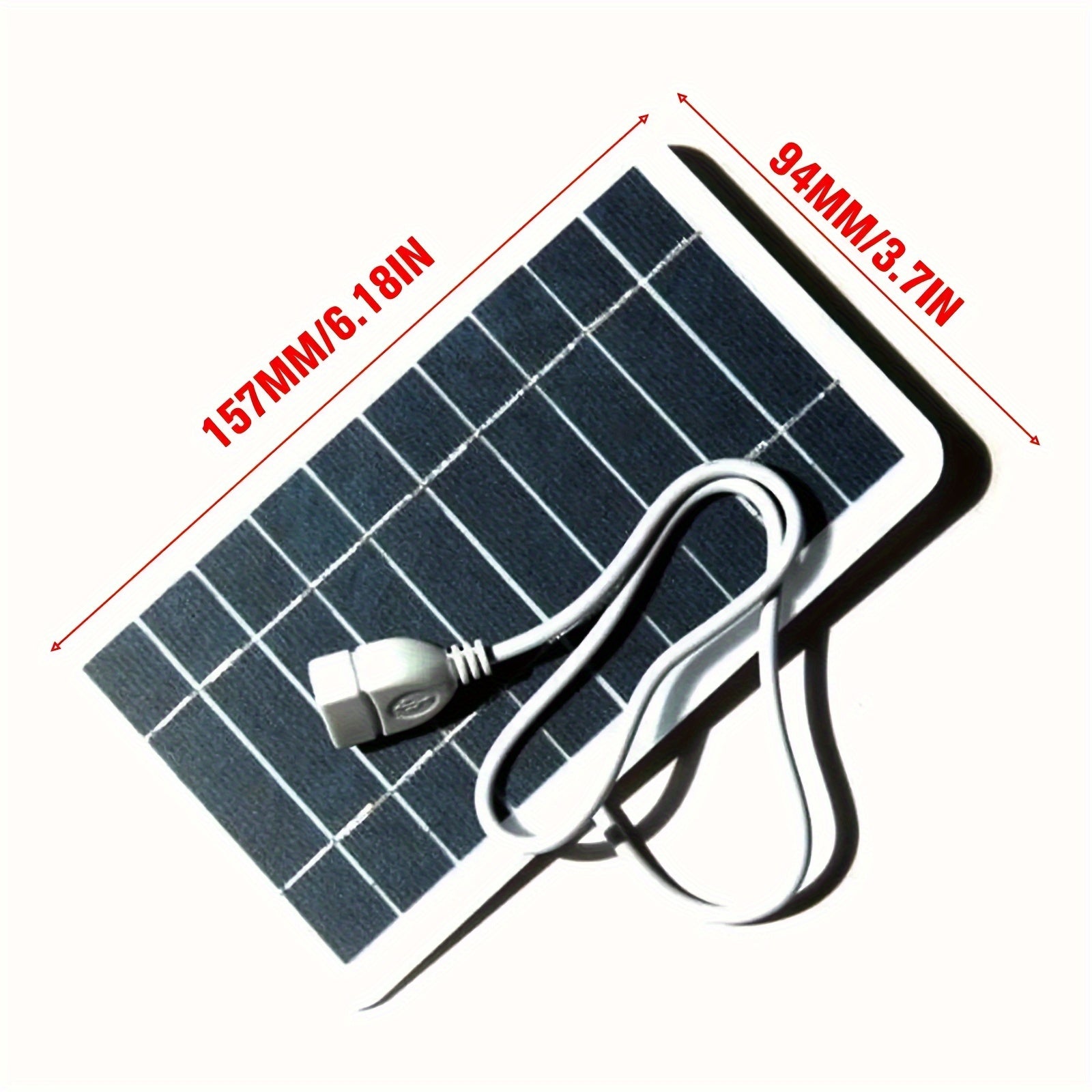 Portable Solar Panel Charger for Camping and Travel with Magnetic Attachment for Phones Fans and Lights