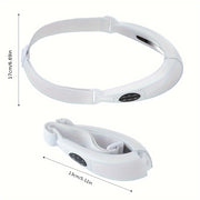 Women Light Beige USB Rechargeable V‑Line Face Massager with 400mAh Battery