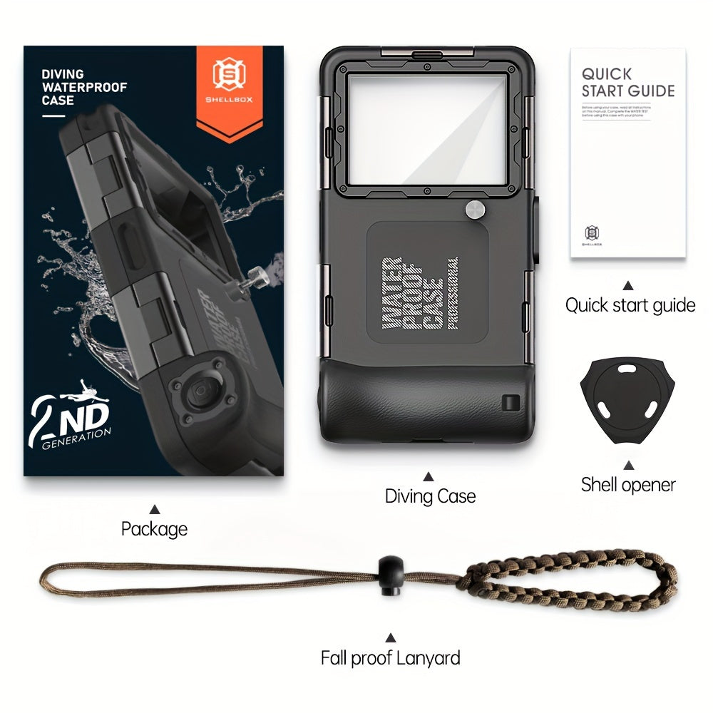Waterproof Phone Case for Underwater Photography Diving Up to 15m 50ft Durable with Lanyard
